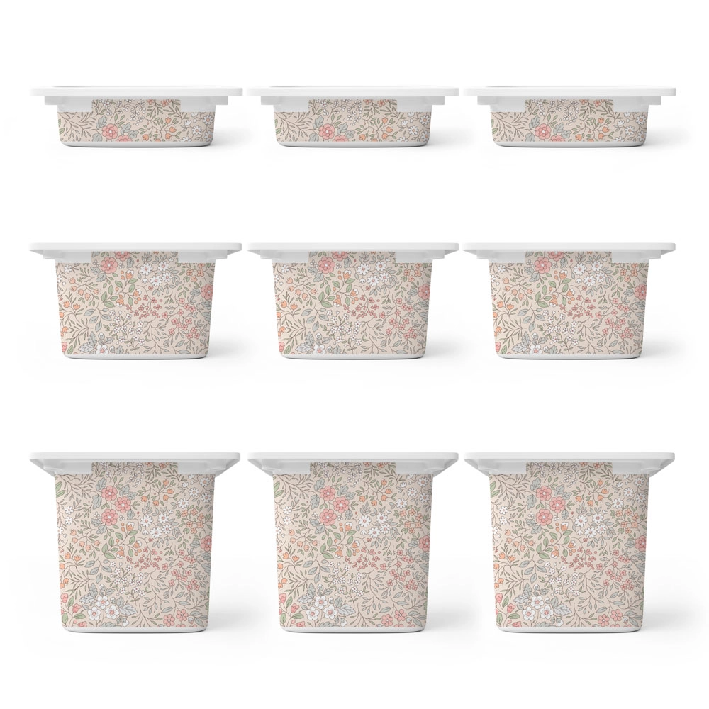 Αυτοκόλλητα για Κουτιά Αποθήκευσης Trofast PINK FLORAL