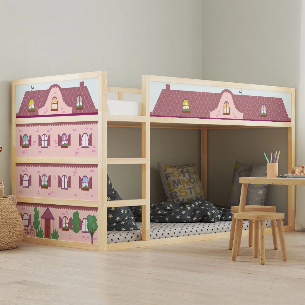 Αυτοκολλητα Επίπλων για Κρεβάτι KURA PINK HOUSE