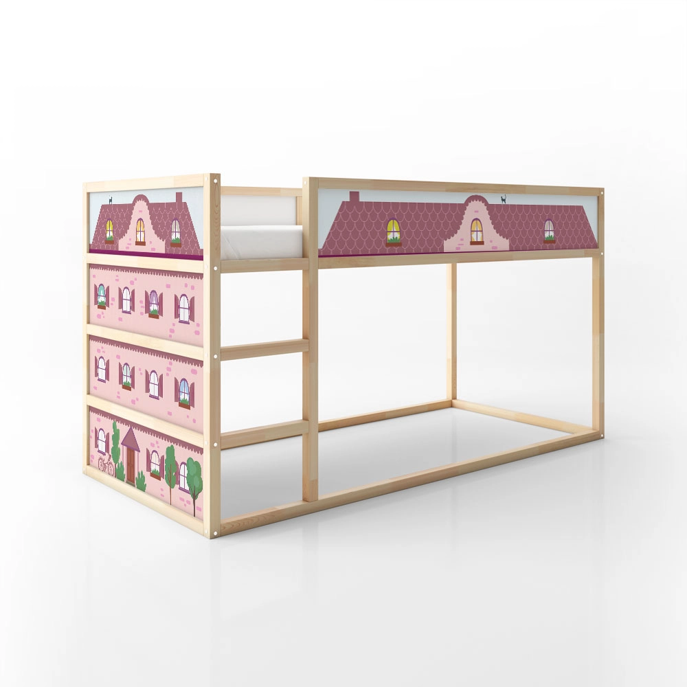 Αυτοκολλητα Επίπλων για Κρεβάτι KURA PINK HOUSE