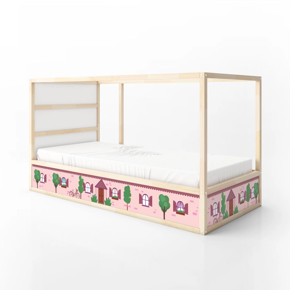Αυτοκολλητα Επίπλων για Κρεβάτι KURA PINK HOUSE