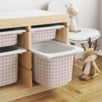 Αυτοκόλλητα για Κουτιά Αποθήκευσης Trofast PINK SQUARES