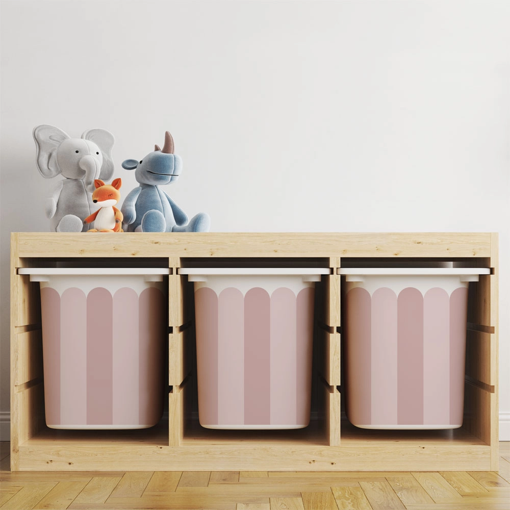 Αυτοκόλλητα για Κουτιά Αποθήκευσης Trofast PINK STRIPES
