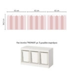 Αυτοκόλλητα για Κουτιά Αποθήκευσης Trofast PINK STRIPES