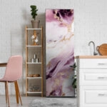 Αυτοκόλλητο ψυγείου PURPLE AND GOLD MARBLE