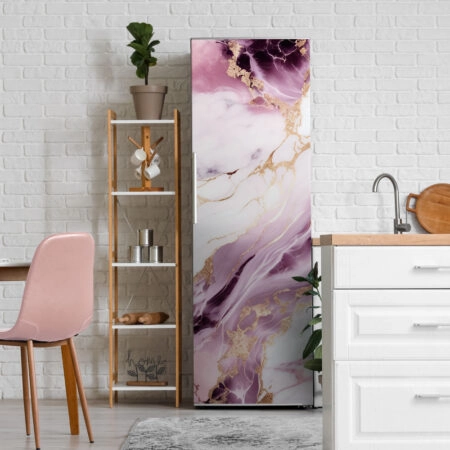 Αυτοκόλλητο ψυγείου PURPLE AND GOLD MARBLE - Αλλα Sticky 1