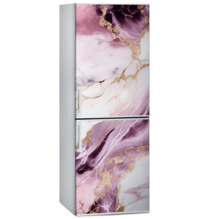 Αυτοκόλλητο ψυγείου PURPLE AND GOLD MARBLE