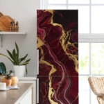 Αυτοκόλλητο ψυγείου RED AND GOLD