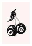 Πόστερ RETRO TRENDY 8BALLS CHERRIES