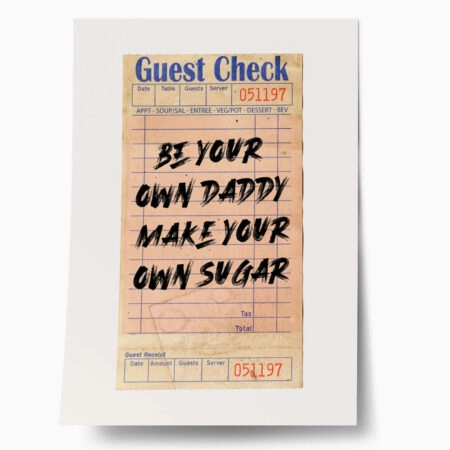 Πόστερ RETRO TRENDY BE YOUR OWN DADDY - Φρασεις - Κείμενο Sticky 1