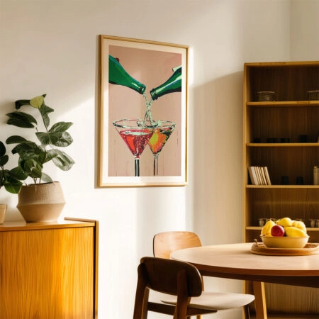Πόστερ RETRO TRENDY COCKTAIL GLASSES