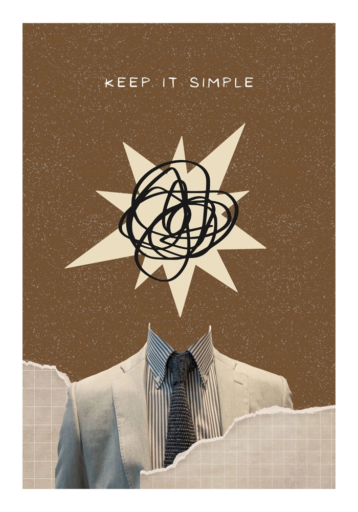 Πόστερ RETRO TRENDY KEEP IT SIMPLE