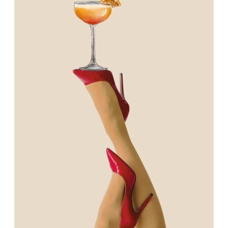 Πόστερ RETRO TRENDY LEGS COCKTAIL - Food & Drink Sticky 3