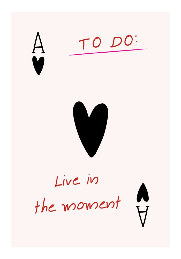 Πόστερ RETRO TRENDY LIVE IN THE MOMENT