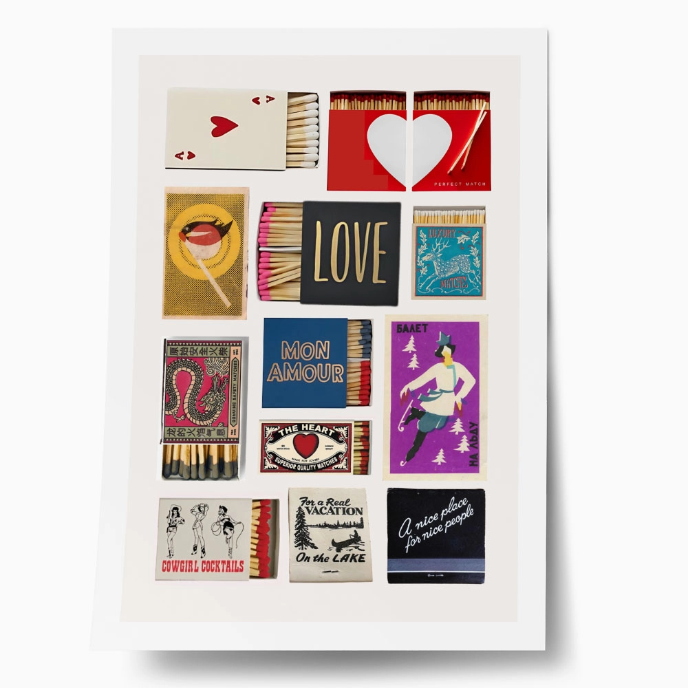 Πόστερ RETRO TRENDY MATCHES