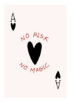 Πόστερ RETRO TRENDY NO RISK NO MAGIC