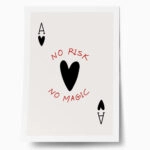 Πόστερ RETRO TRENDY NO RISK NO MAGIC