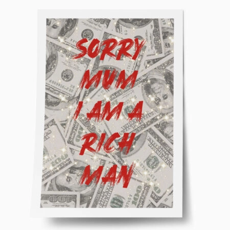 Πόστερ RETRO TRENDY SORRY MUM - Φρασεις - Κείμενο Sticky 1