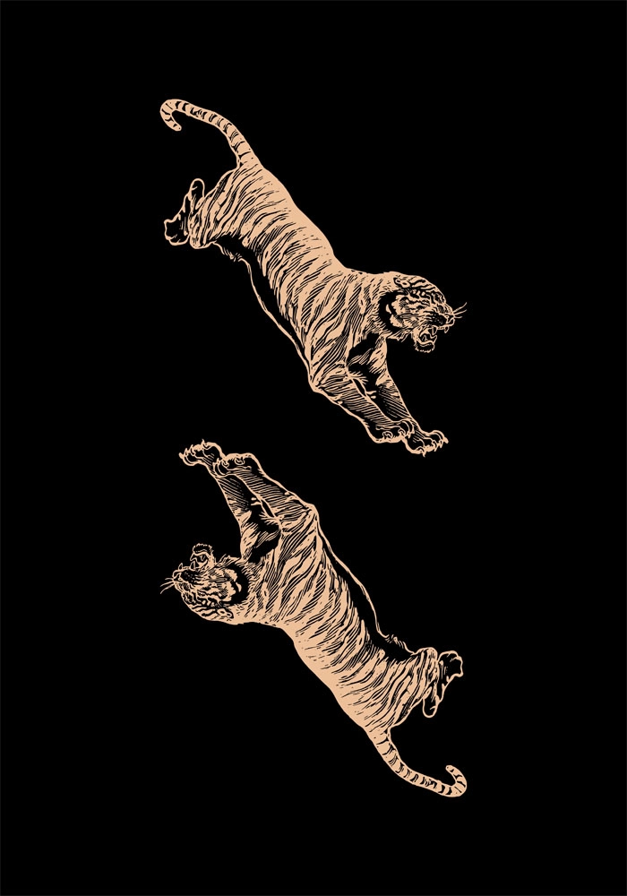 Πόστερ RETRO TRENDY TIGERS