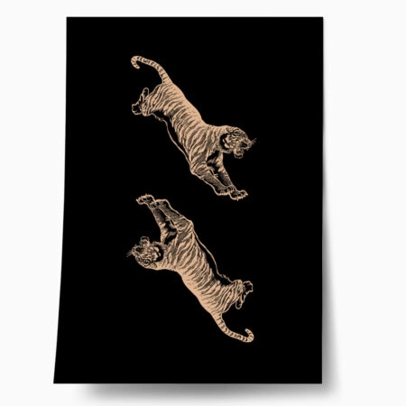 Πόστερ RETRO TRENDY TIGERS - Ζωα Sticky 1