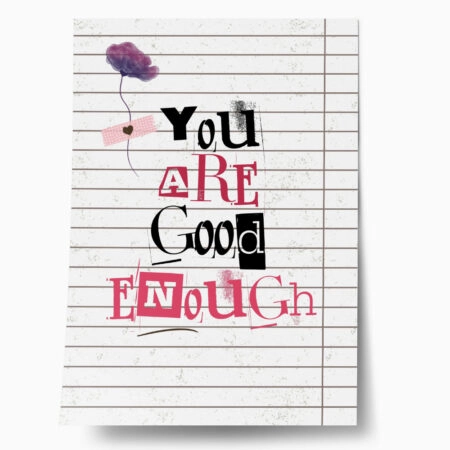 Πόστερ RETRO TRENDY YOU ARE GOOD ENOUGH - Φρασεις - Κείμενο Sticky 1
