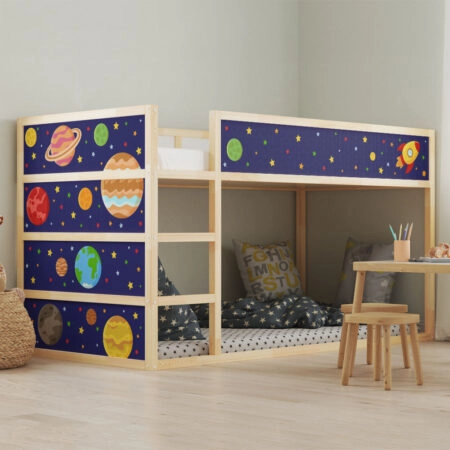 Αυτοκολλητα Επίπλων για Κρεβάτι KURA SPACE - Αυτοκόλλητα για κρεβάτια IKEA KURA Sticky 1