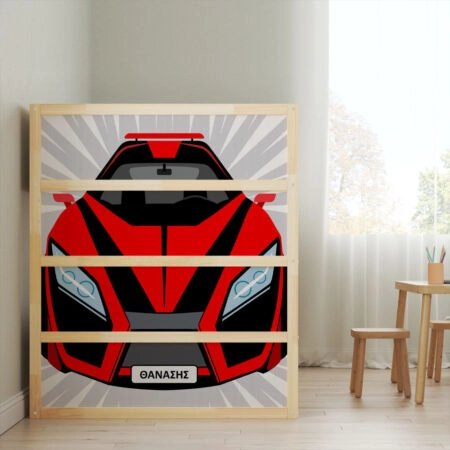Αυτοκολλητα Επίπλων για Κρεβάτι KURA SPORTS CAR - Αυτοκόλλητα για κρεβάτια IKEA KURA Sticky 2