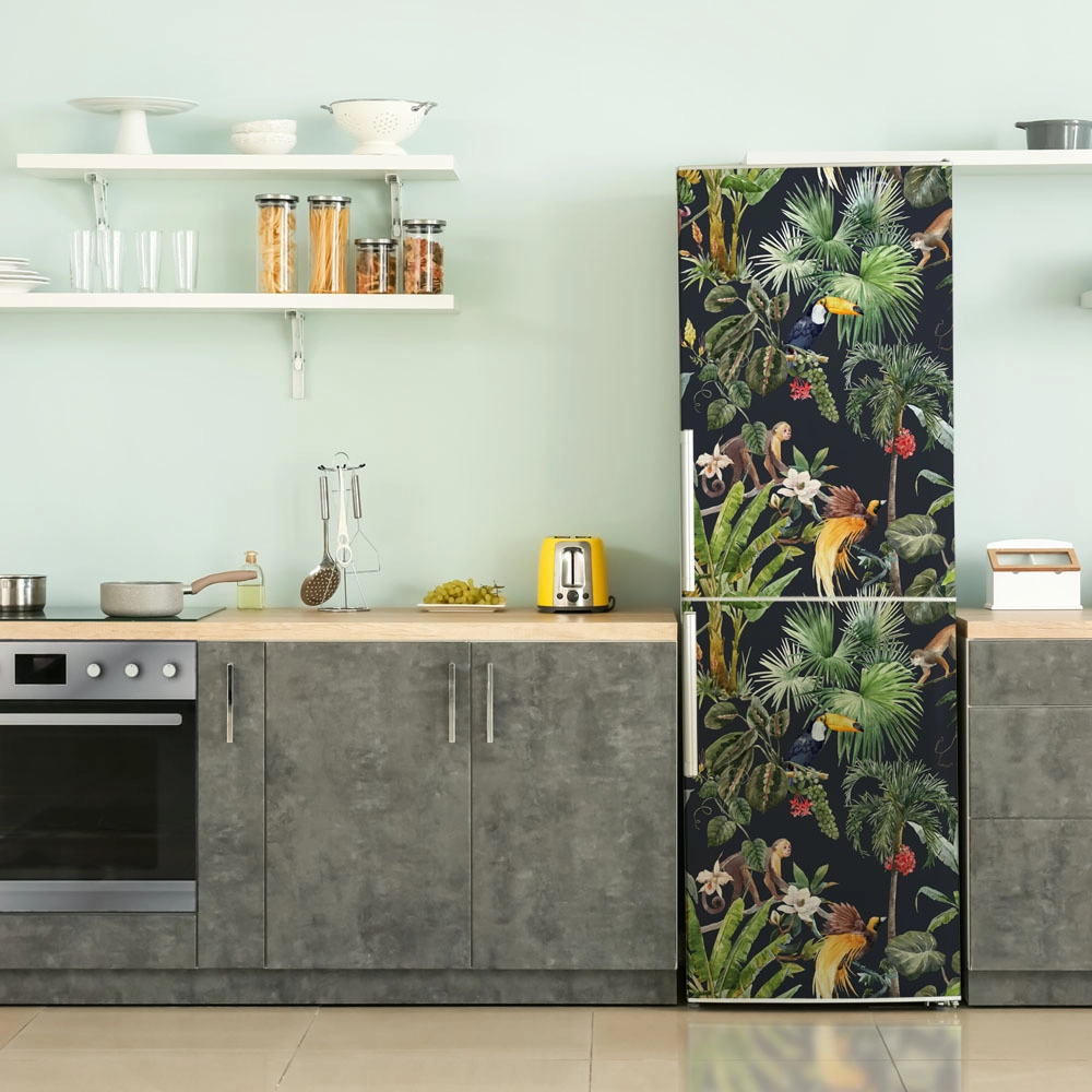 Αυτοκόλλητο ψυγείου TROPICAL JUNGLE FLORAL