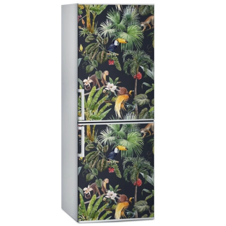 Αυτοκόλλητο ψυγείου TROPICAL JUNGLE FLORAL