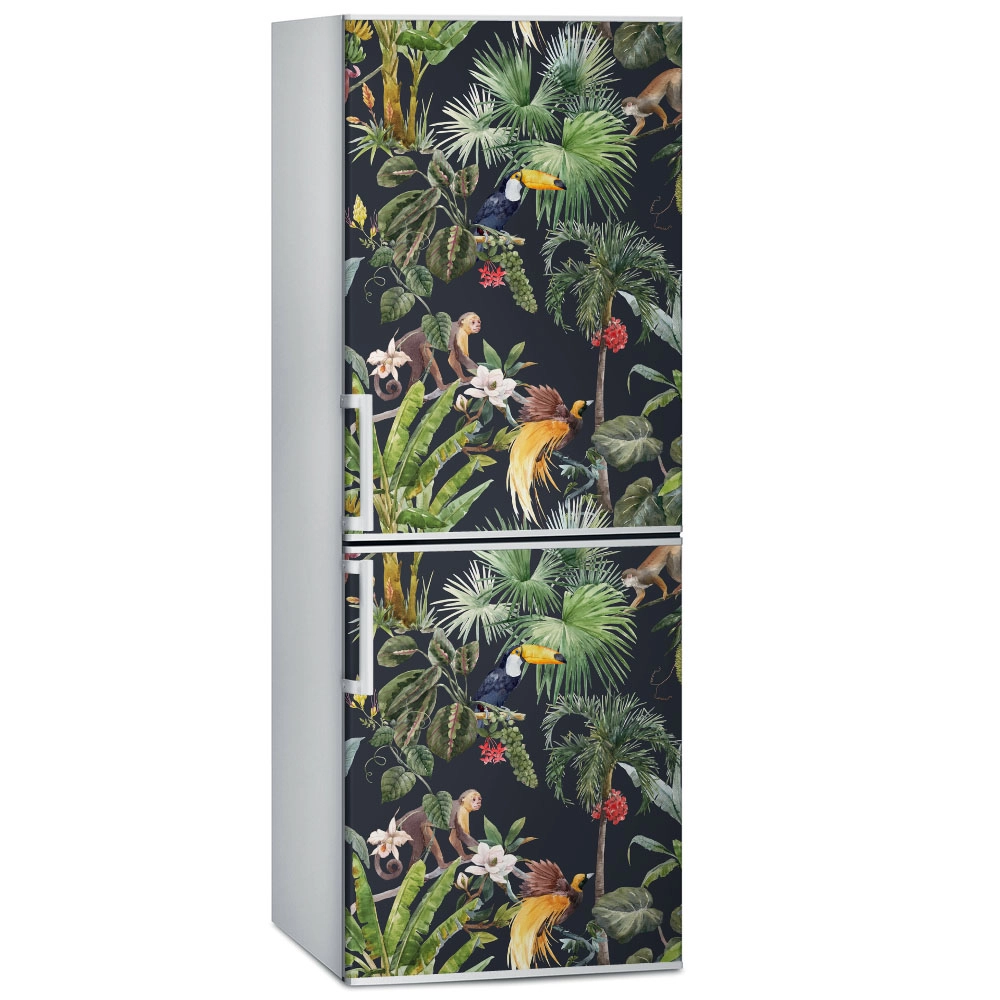 Αυτοκόλλητο ψυγείου TROPICAL JUNGLE FLORAL