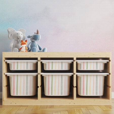 Αυτοκόλλητα για Κουτιά Αποθήκευσης Trofast WATERCOLOR STRIPES