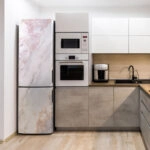 Αυτοκόλλητο ψυγείου WHITE AND PINK MARBLE