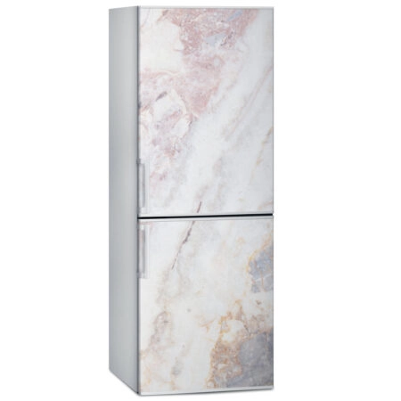 Αυτοκόλλητο ψυγείου WHITE AND PINK MARBLE