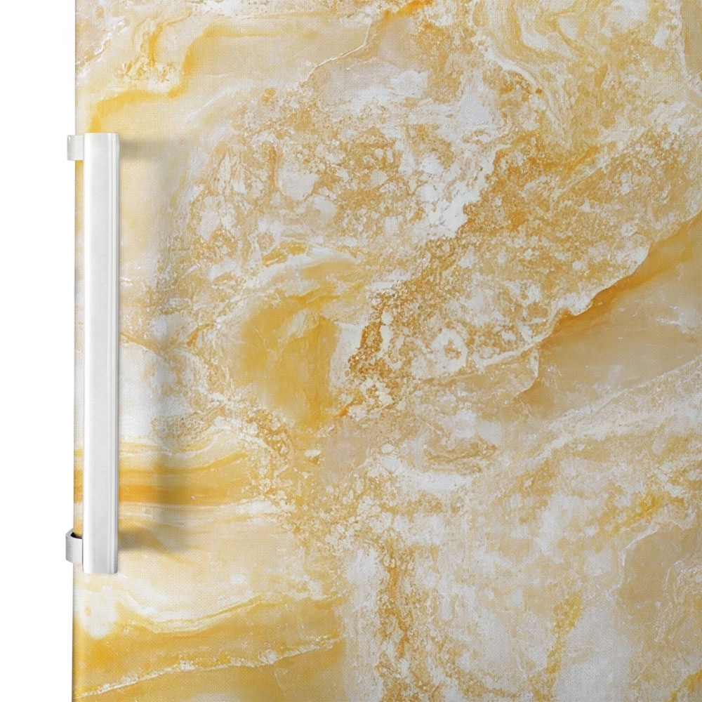 Αυτοκόλλητο ψυγείου YELLOW MARBLE