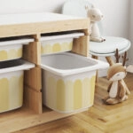 Αυτοκόλλητα για Κουτιά Αποθήκευσης Trofast YELLOW STRIPES