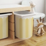 Αυτοκόλλητα για Κουτιά Αποθήκευσης Trofast YELLOW STRIPES