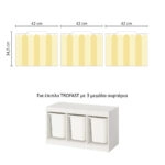 Αυτοκόλλητα για Κουτιά Αποθήκευσης Trofast YELLOW STRIPES