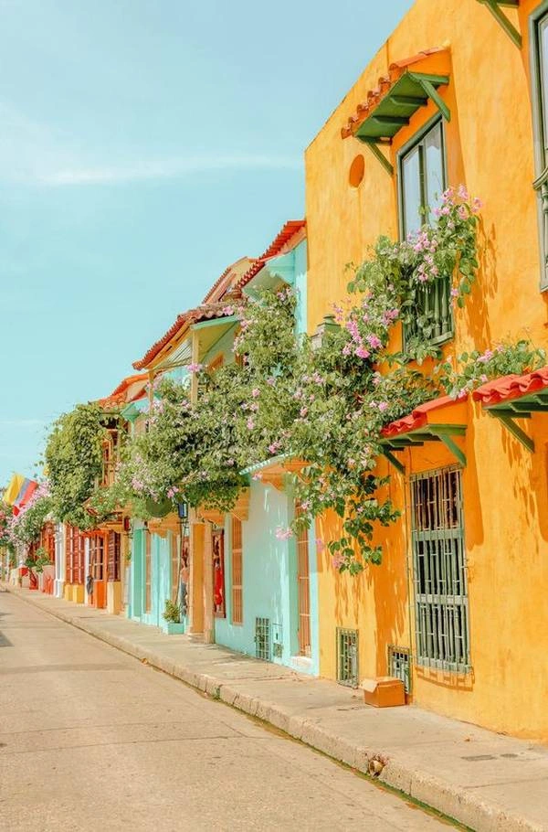 Πολύχρωμά σπίτια στην Cartagena