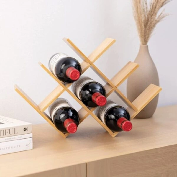 Ξύλινο Ράφι Ποτών Navaris Bamboo Wine Rack