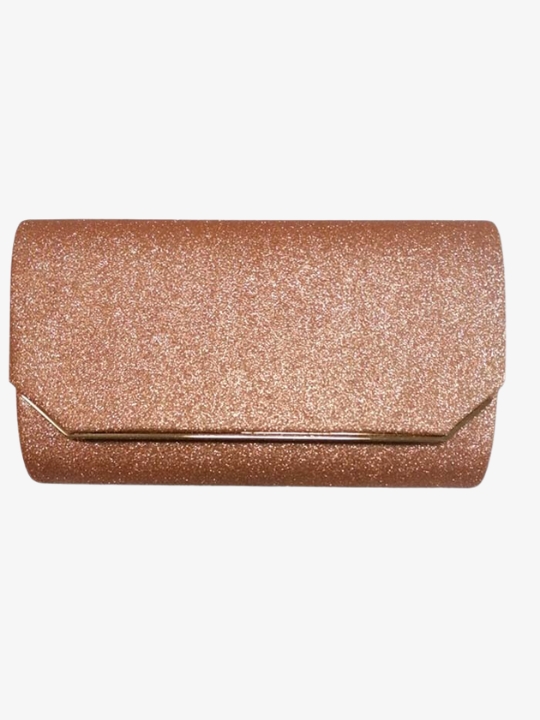 Σαμπανιζέ Vintage τσαντάκι clutch με glitter