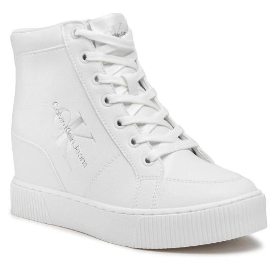 Γυναικεία ψηλά Sneakers Calvin Klein σε λευκό