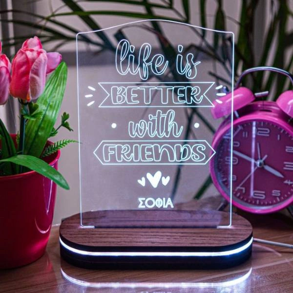 Φωτιστικό επιτραπέζιο Life is better with friends