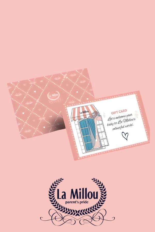 La Millou δωροκάρτα 50€ για βάπτιση και βρεφικά είδη