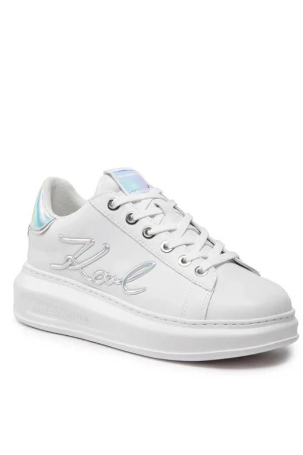 Νυφικά Sneakers Karl Lagerfeld Δερμάτινα Λευκά