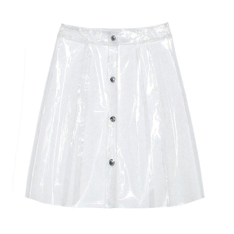 GIDLE Soyeons transparent plastic Skirt in the HANN MV