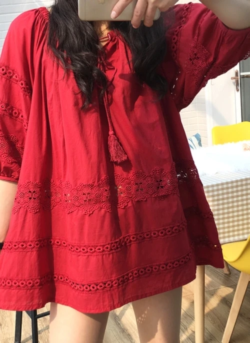 Red Dress With Lace | Irene – Red Velvet