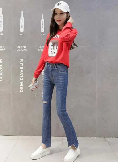 Red Brunch Sweatshirt | Hani – EXID