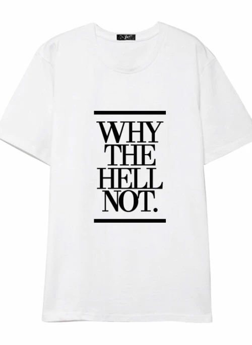 White Why The Hell Not T-Shirt | Hani – EXID