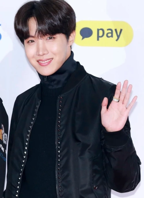 Black Square Studs Classic Black Bomber Jacket | J-hope – BTS