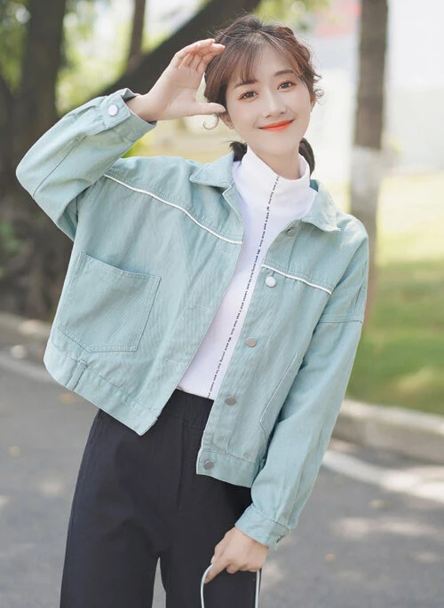 Blue Trendy Short Jacket