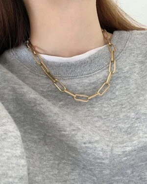 Gold Chain Necklace | Rose - BlackPink